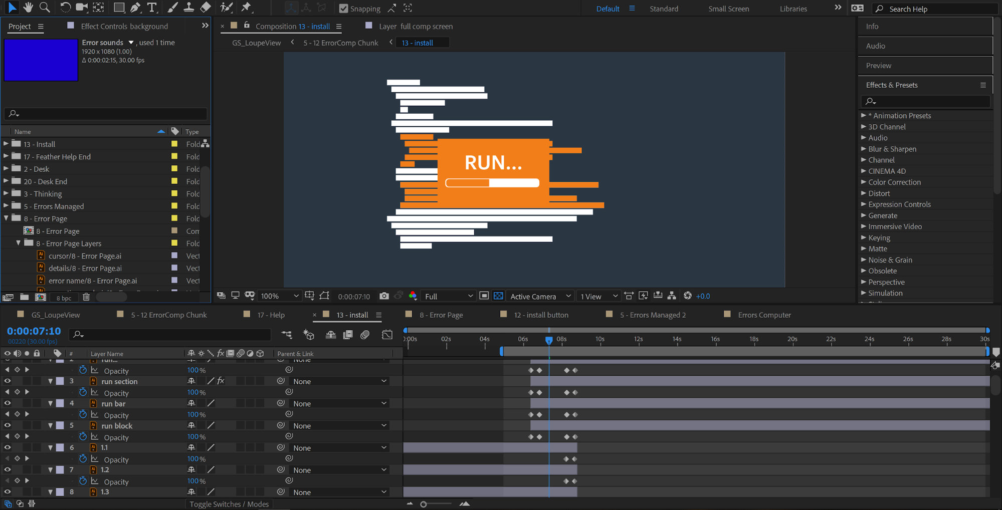 After Effects Editor